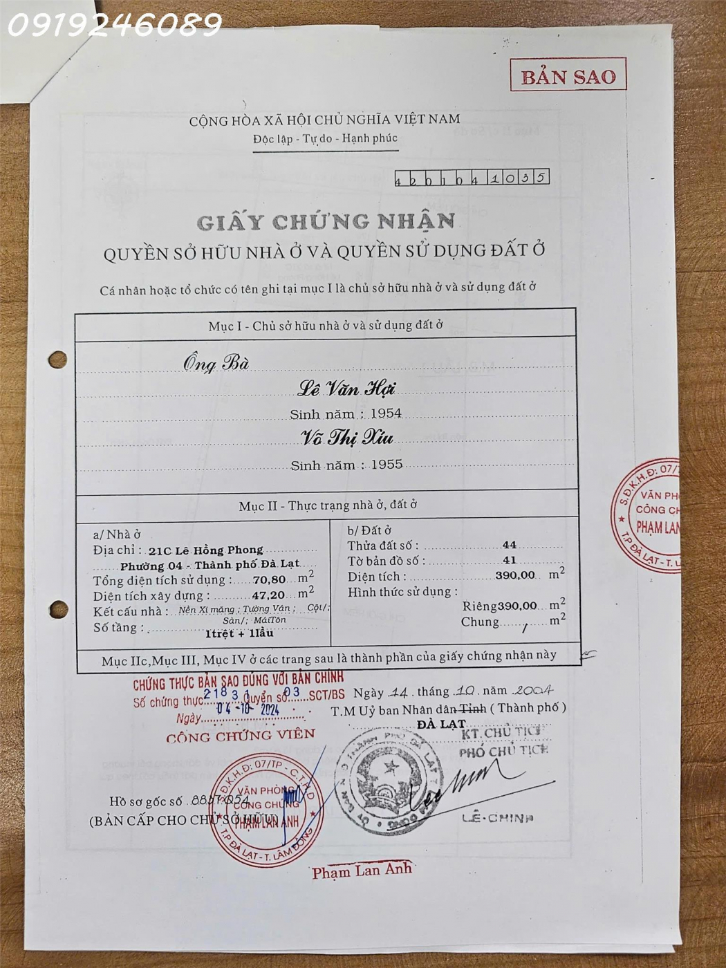 BÁN TỔ HỢP VILLA NGAY TRUNG TÂM TP ĐÀ LẠT