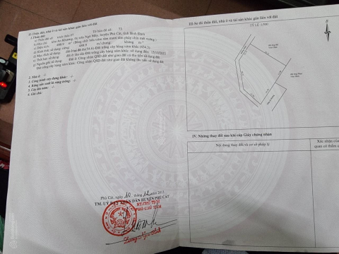 BÁN 488,9M2 ĐẤT SẴN SỔ TRUNG TÂM THỊ TRẤN NGÔ MÂY FULL TIỆN ÍCH